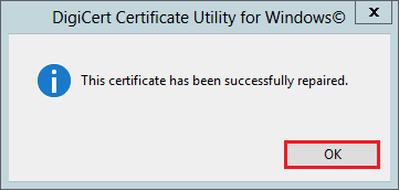 Certificate Repaired, Reboot Server