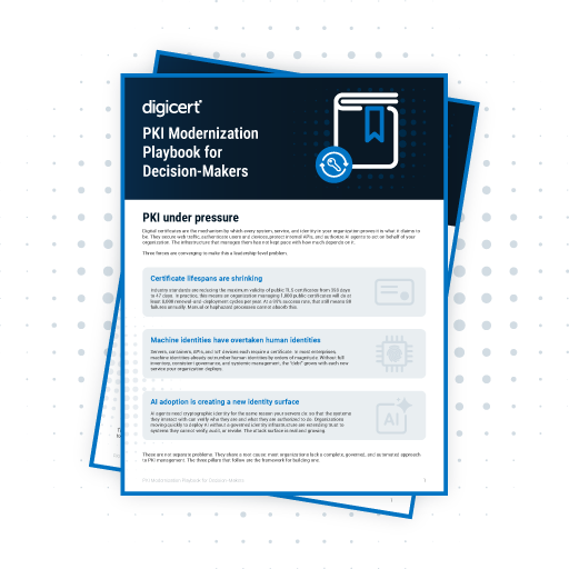 Get the PKI Modernization Playbook