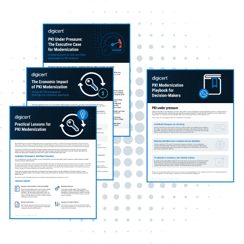Make PKI modernization strategic priority