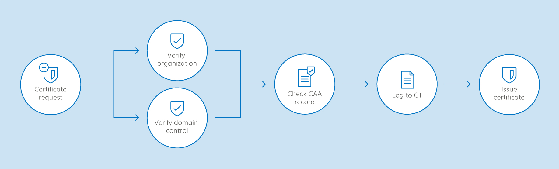 Certificate Authority (CA) issuance process