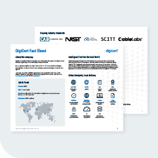 DigiCert Fact Sheet Preview