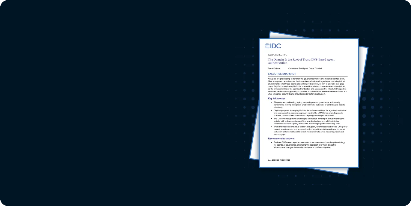 IDC Report Landing Page