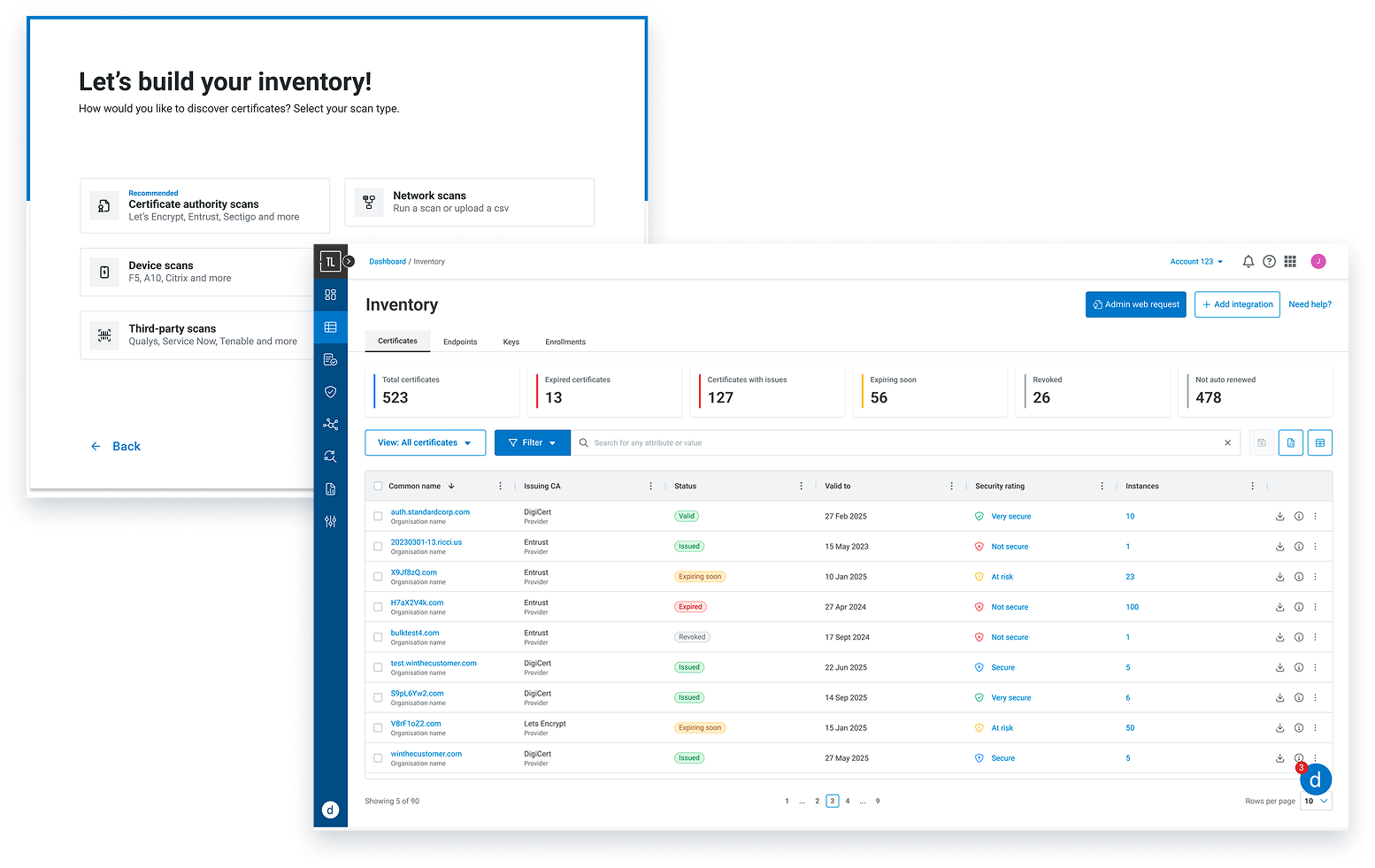 Centralized Inventory Dashboard