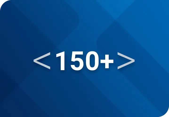 150+ Integrations Hero