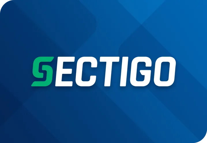 Sectigo logo with green S icon on blue background