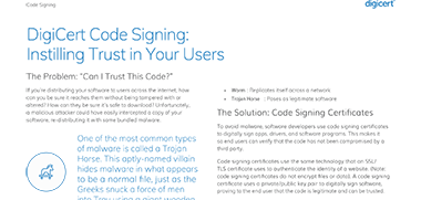 DigiCert Code Signing: Instilling Trust in Your Users - EN