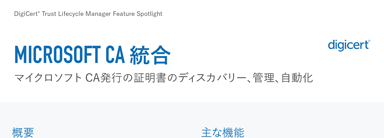 Microsoft CA Integration - Japanese