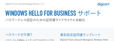 Windows Hello for Business Support - Japanese