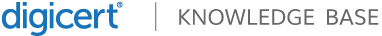 DigiCert KnowledgeBase - Technical Support Logo