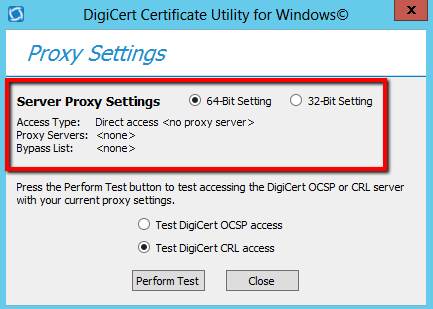 DigiCert Certificate Utility