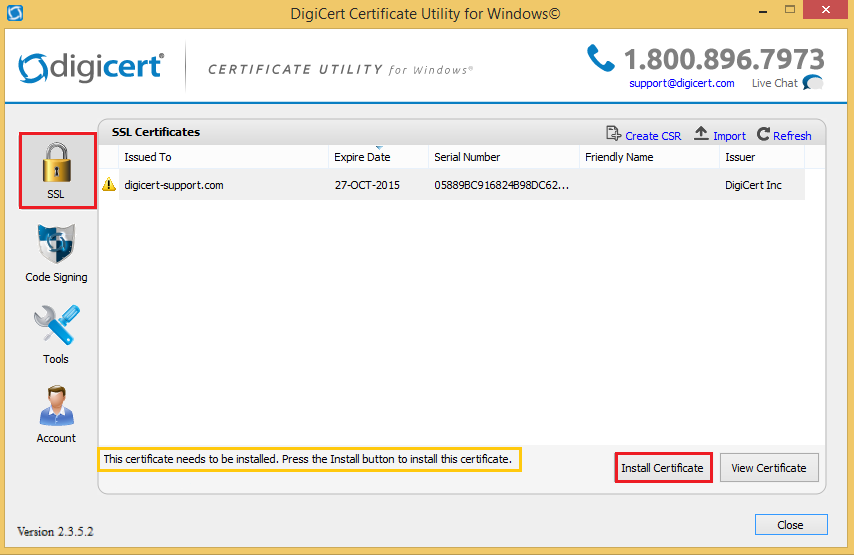 download digicert certificate utility for windows