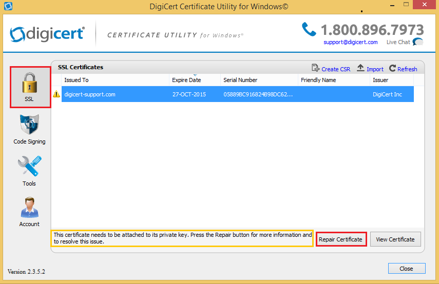 digicert certificate utility for windows download