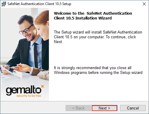 Welcome to Safenet Authentication Client