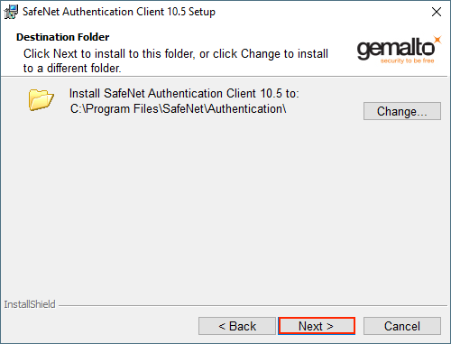 Safenet Authentication Client Installation Folder