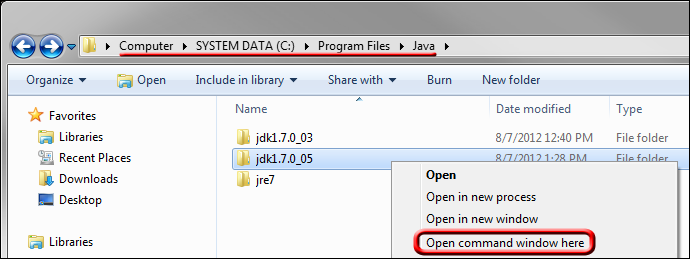 Open Command Prompt in Windows Explorer