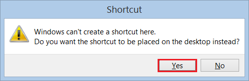 Chrome shortcut window