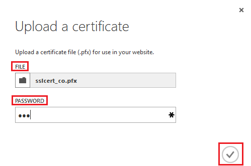 Windows Azure: Upload Certificate