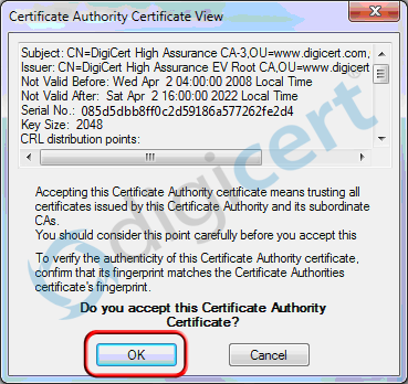Checkpoint SSL VPN Accept Certificate Authority Certificate