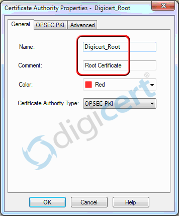 new SSL root certificate name for Checkpoint VPN