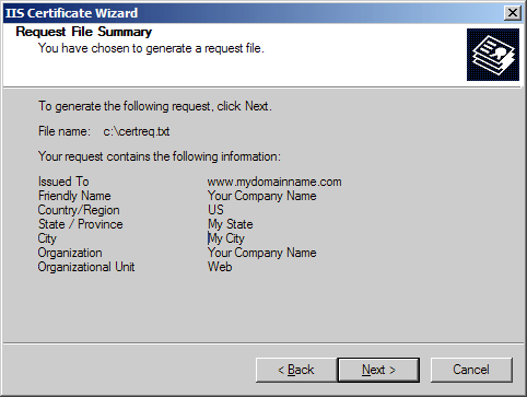 IIS Request File Summary