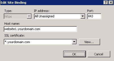 IIS 7 Host Headers Add Hostname