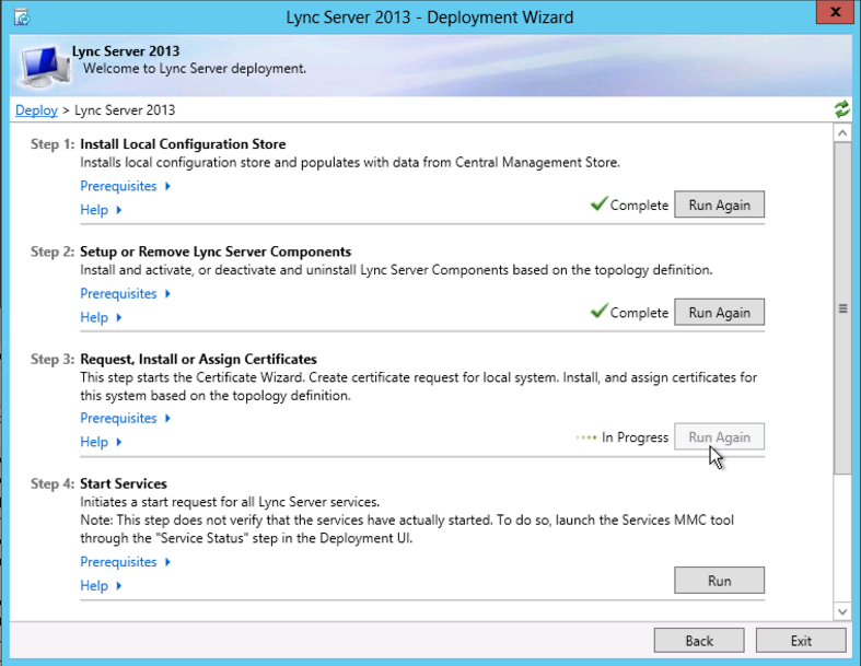 Lync 2013 SSL Installation