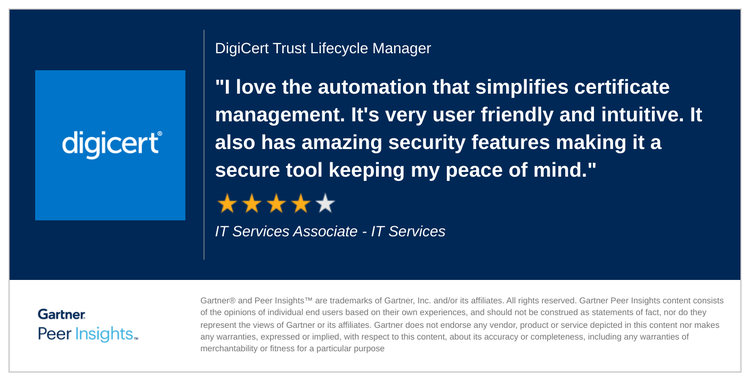 Gartner Peer Insights review snippet 7